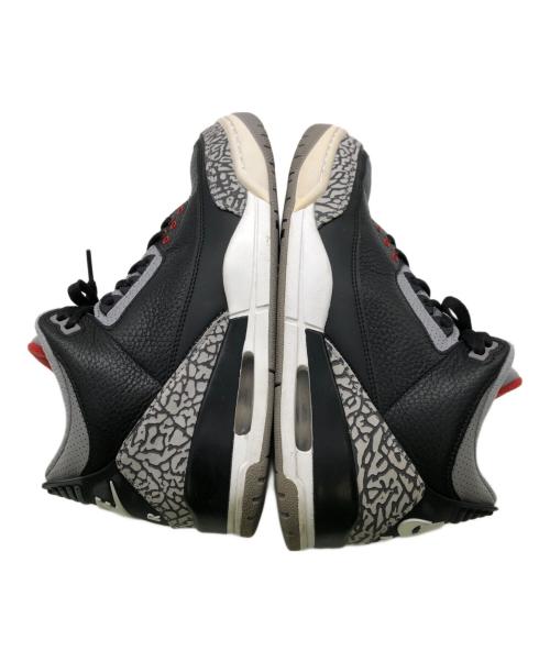 NIKE（ナイキ）NIKE (ナイキ) エアジョーダン3 レトロ OG／AIR JORDAN3 RETRO OG ブラック×グレー サイズ:27cmの古着・服飾アイテム