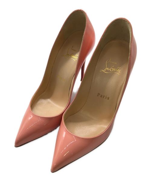 Christian Louboutin（クリスチャン・ルブタン）Christian Louboutin (クリスチャン・ルブタン) ピガール フォリーズ エナメルパンプス／PIGALLE FOLLIES ENAMEL PUMPS ピンク サイズ:36 1/2の古着・服飾アイテム