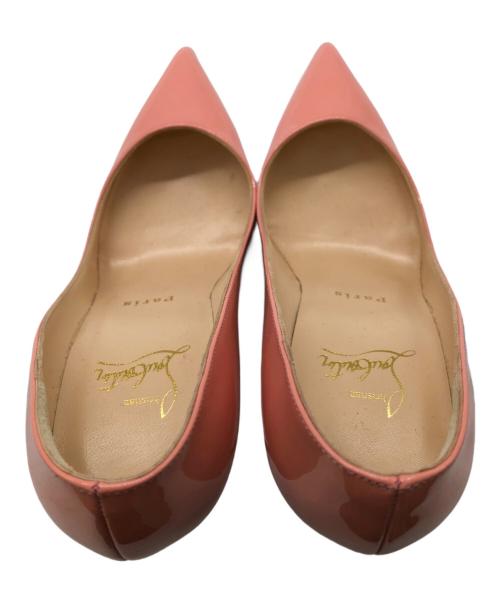 Christian Louboutin（クリスチャン・ルブタン）Christian Louboutin (クリスチャン・ルブタン) ピガール フォリーズ エナメルパンプス／PIGALLE FOLLIES ENAMEL PUMPS ピンク サイズ:36 1/2の古着・服飾アイテム