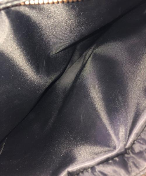 HUNTING WORLD（ハンティングワールド）HUNTING WORLD (ハンティングワールド) レザー×ナイロン ショルダーバッグ／LEATHER×NYLON SHOULDER BAG ブラックの古着・服飾アイテム