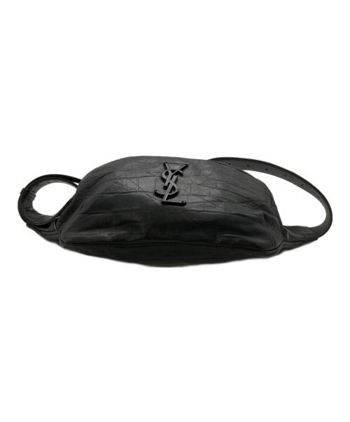 Saint Laurent Paris（サンローランパリ）Saint Laurent Paris (サンローランパリ) クラシックモノグラムボディーバッグ／CLASSIC MONOGRAM BODY BAG ブラックの古着・服飾アイテム