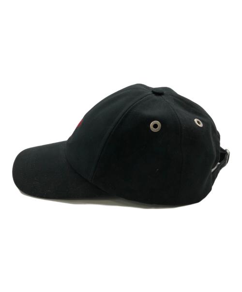 ami（アミ）ami (アミ) 刺繍ベースボールキャップ／EMBROIDERY BASEBALL CAP ブラックの古着・服飾アイテム