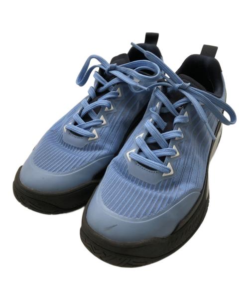 HUGO BOSS（ヒューゴ ボス）HUGO BOSS (ヒューゴ ボス) ミックスマテリアルスニーカー／MIX MATERIAL SNEAKERS ブルー サイズ:26.5cmの古着・服飾アイテム