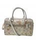 COACH（コーチ）の古着「シグネチャー ミスティカル フローラルプリント ローワン サッチェル／SIGNATURE MYSTICAL FLORAL PRINT ROWAN SATCHEL」｜ホワイト