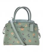 COACHコーチ）の古着「ブルーマルチ マイフラワー ミニリリー／BLUE MULTI MY FLOWER MINI LILLIE」｜ライトグリーン