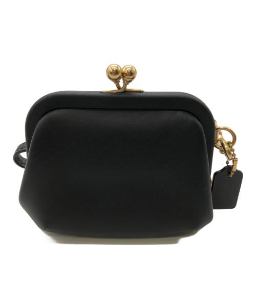 COACH（コーチ）COACH (コーチ) KISS LOCK COIN PURSE／キスロックコインパース ブラックの古着・服飾アイテム