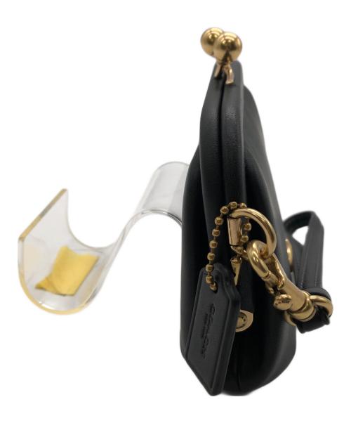 COACH（コーチ）COACH (コーチ) KISS LOCK COIN PURSE／キスロックコインパース ブラックの古着・服飾アイテム