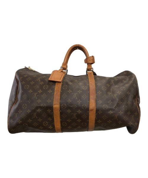 LOUIS VUITTON（ルイ ヴィトン）LOUIS VUITTON (ルイ ヴィトン) モノグラム・キーポル55／MONOGRAM KEEPALL 55 ブラウンの古着・服飾アイテム