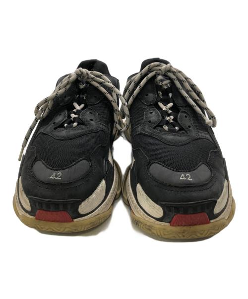 BALENCIAGA（バレンシアガ）BALENCIAGA (バレンシアガ) トリプルS ヴィーガンスニーカー／TRIPLE S VEGAN SNEAKERS ブラック サイズ:27.5cmの古着・服飾アイテム
