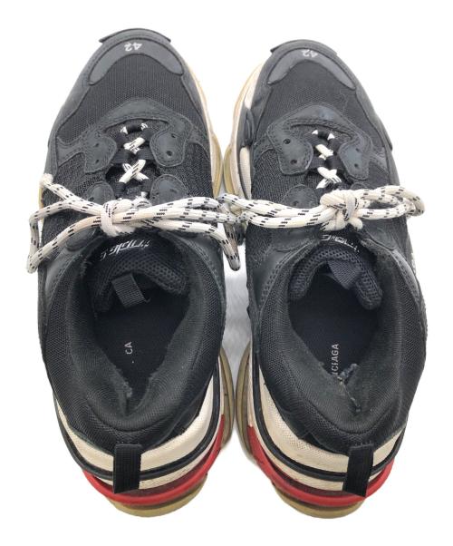 BALENCIAGA（バレンシアガ）BALENCIAGA (バレンシアガ) トリプルS ヴィーガンスニーカー／TRIPLE S VEGAN SNEAKERS ブラック サイズ:27.5cmの古着・服飾アイテム