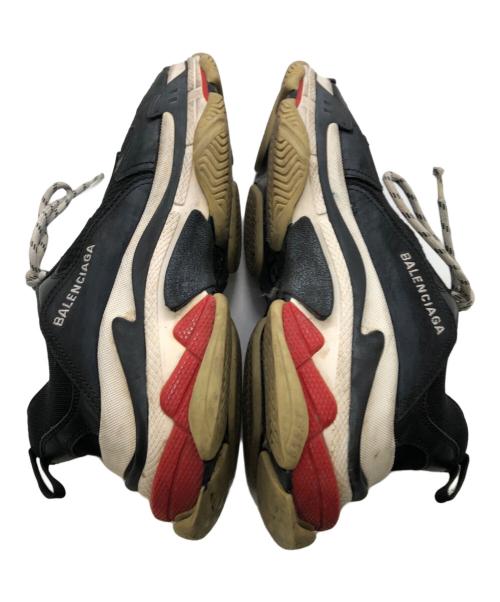 BALENCIAGA（バレンシアガ）BALENCIAGA (バレンシアガ) トリプルS ヴィーガンスニーカー／TRIPLE S VEGAN SNEAKERS ブラック サイズ:27.5cmの古着・服飾アイテム