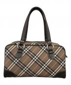 BURBERRY BLUE LABELバーバリーロンドンブルーレーベル）の古着「ハンドバッグ／HAND BAG」｜ブラウン