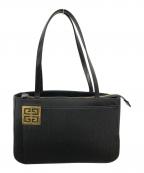 GIVENCHYジバンシィ）の古着「ロゴプレートショルダーバッグ／LOGO PLATE SHOULDER BAG」｜ブラック
