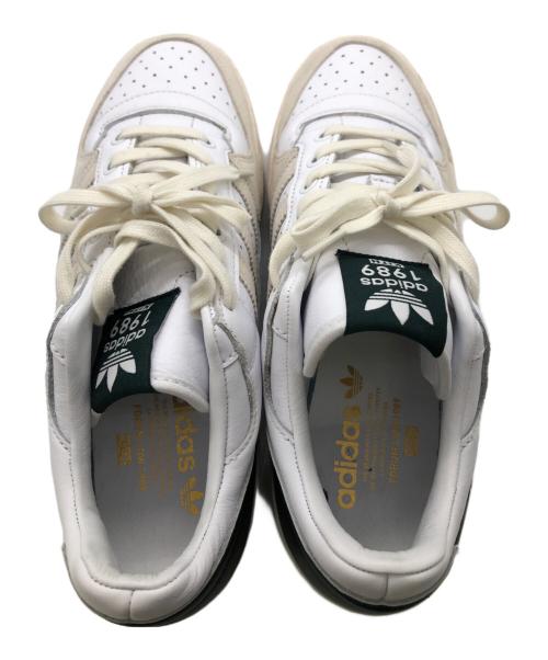 adidas（アディダス）adidas (アディダス) KITH (キス) フォーラム ロウ キス／FORUM LOW KITH ホワイト×ベージュ サイズ:26.5の古着・服飾アイテム