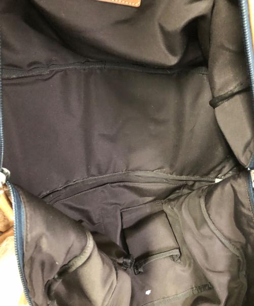 COACH（コーチ）COACH (コーチ) レザーボストンバッグ／LEATHER BOSTON BAG ベージュの古着・服飾アイテム