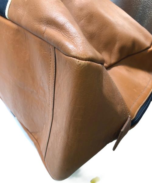 COACH（コーチ）COACH (コーチ) レザーボストンバッグ／LEATHER BOSTON BAG ベージュの古着・服飾アイテム