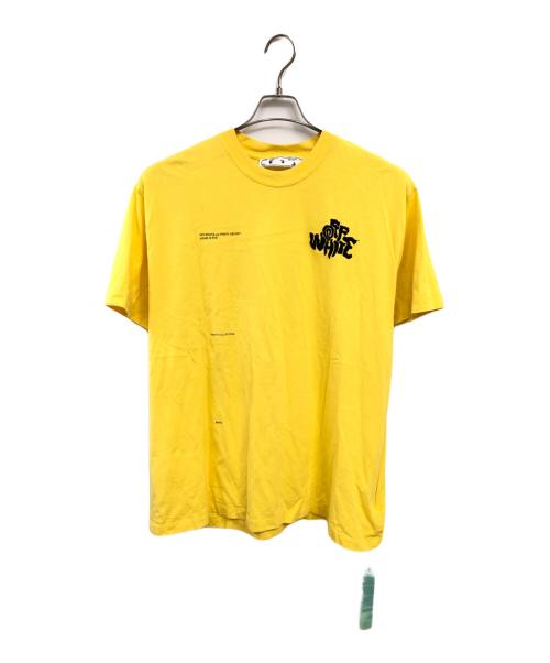 OFFWHITE（オフホワイト）OFFWHITE (オフホワイト) プリントTシャツ／PRINT T-SHIRT イエロー サイズ:Sの古着・服飾アイテム