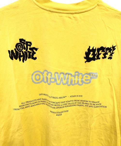 OFFWHITE（オフホワイト）OFFWHITE (オフホワイト) プリントTシャツ／PRINT T-SHIRT イエロー サイズ:Sの古着・服飾アイテム
