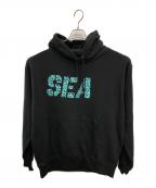 WIND AND SEA×GAN CRAFTウィンダンシー×ガンクラフト）の古着「プリントフーディ／PRINT HOODIE」｜ブラック
