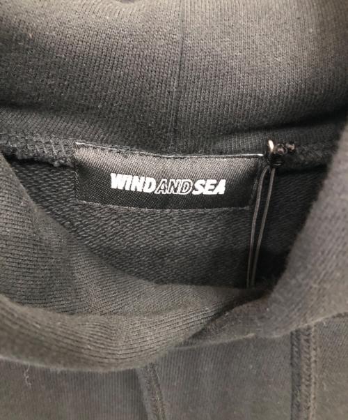 WIND AND SEA（ウィンダンシー）WIND AND SEA (ウィンダンシー) GAN CRAFT (ガンクラフト) プリントフーディ／PRINT HOODIE ブラック サイズ:XLの古着・服飾アイテム