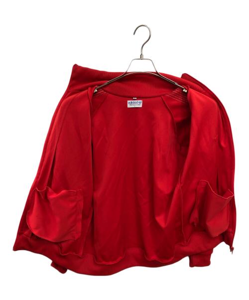 adidas Originals（アディダスオリジナル）adidas Originals (アディダスオリジナル) 80’s デサント製ジップアップトラックジャケット／80'S ZIP-UP TRACK JACKET レッド×ブラウン サイズ:Lの古着・服飾アイテム