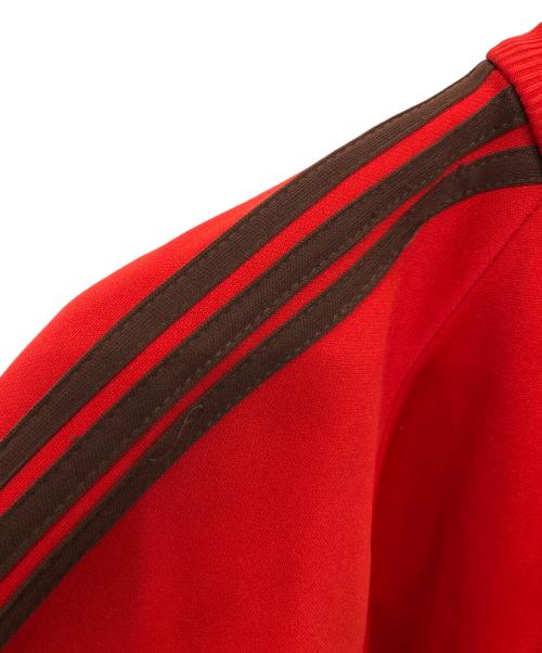 adidas Originals（アディダスオリジナル）adidas Originals (アディダスオリジナル) 80’s デサント製ジップアップトラックジャケット／80'S ZIP-UP TRACK JACKET レッド×ブラウン サイズ:Lの古着・服飾アイテム