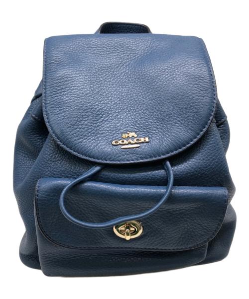 COACH（コーチ）COACH (コーチ) ミニ ビリー バックパック／MINI BILLIE BACKPACK ブルーの古着・服飾アイテム