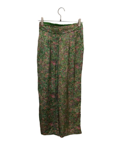 IENA（イエナ）IENA (イエナ) FLOUR PRINT PANTS／フラワープリントパンツ グリーン サイズ:Mの古着・服飾アイテム