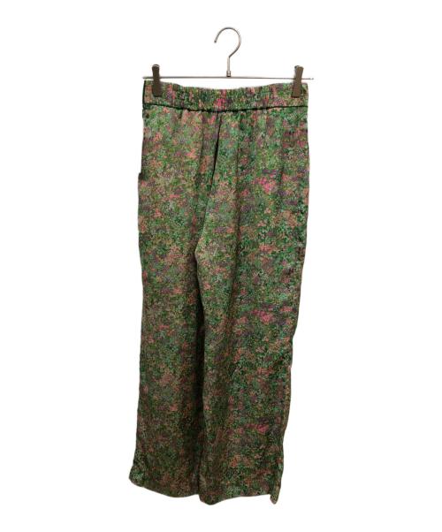 IENA（イエナ）IENA (イエナ) FLOUR PRINT PANTS／フラワープリントパンツ グリーン サイズ:Mの古着・服飾アイテム