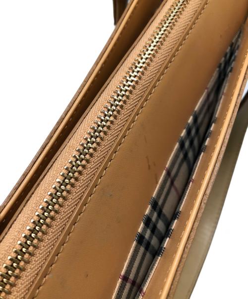 BURBERRY（バーバリー）BURBERRY (バーバリー) ハンドバッグ／HAND BAG ブラウンの古着・服飾アイテム