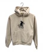stussyステューシー）の古着「RAT HOODIE／ラットフーディ」｜ベージュ