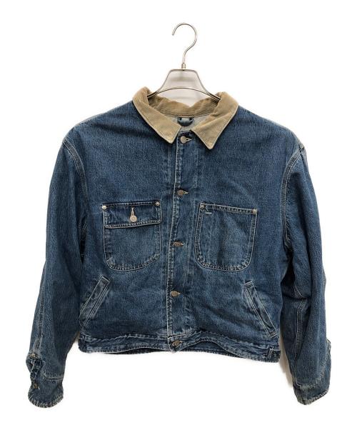 RRL（ダブルアールエル）RRL (ダブルアールエル) 90’S TRIPLE STAR TAG DENIM JACKET／90's 三ツ星タグ デニムジャケット ネイビー サイズ:Lの古着・服飾アイテム