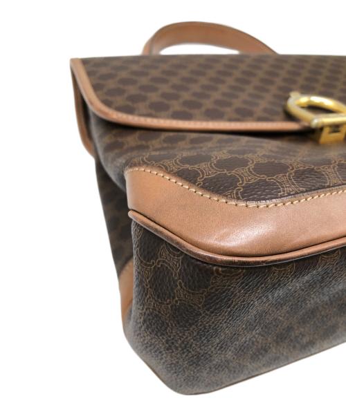 CELINE（セリーヌ）CELINE (セリーヌ) マカダム ホースビットハンドバッグ／MACADAM HORSEBIT HAND BAG ブラウンの古着・服飾アイテム