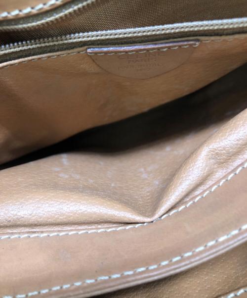 CELINE（セリーヌ）CELINE (セリーヌ) マカダム ホースビットハンドバッグ／MACADAM HORSEBIT HAND BAG ブラウンの古着・服飾アイテム