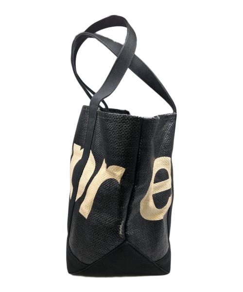 SUPREME（シュプリーム）SUPREME (シュプリーム) ラフィアトートバッグ／Raffia Tote Bag ブラックの古着・服飾アイテム