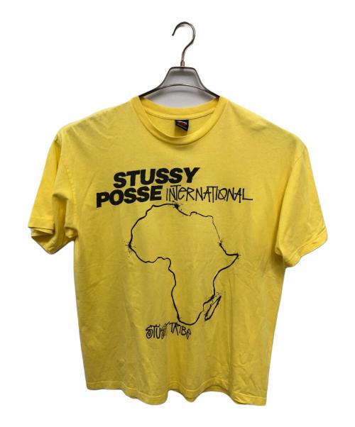 stussy（ステューシー）stussy (ステューシー) オールド 半袖Tシャツ イエロー サイズ:XXLの古着・服飾アイテム