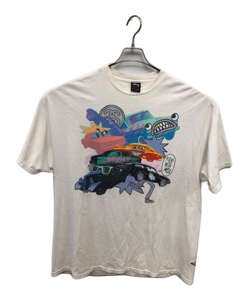 stussy（ステューシー）stussy (ステューシー) 半袖Tシャツ ホワイト サイズ:XXLの古着・服飾アイテム