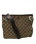 GUCCIグッチ）の古着「GG CANVAS SHOULDER BAG／GGキャンバス ショルダーバッグ」｜ベージュ