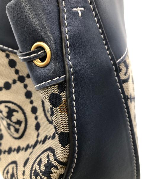 TORY BURCH（トリーバーチ）TORY BURCH (トリーバーチ) ショルダーバッグ ネイビー×ベージュの古着・服飾アイテム