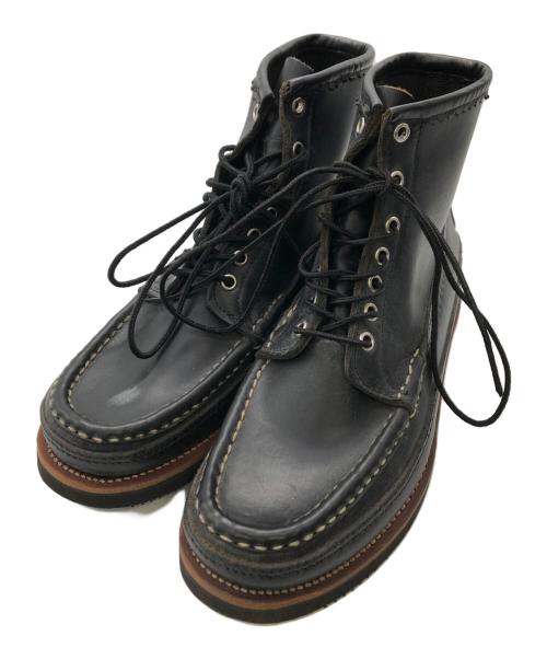 RUSSELL MOCCASIN（ラッセルモカシン）RUSSELL MOCCASIN (ラッセルモカシン) ワークブーツ ブラック サイズ:26.5cmの古着・服飾アイテム