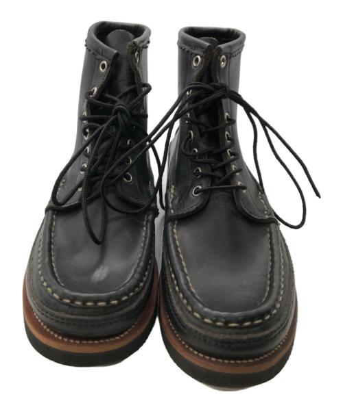 RUSSELL MOCCASIN（ラッセルモカシン）RUSSELL MOCCASIN (ラッセルモカシン) ワークブーツ ブラック サイズ:26.5cmの古着・服飾アイテム