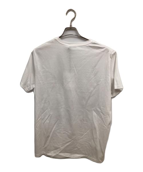 MONCLER（モンクレール）MONCLER (モンクレール) ダブルロゴ コットンTシャツ ホワイト サイズ:XLの古着・服飾アイテム