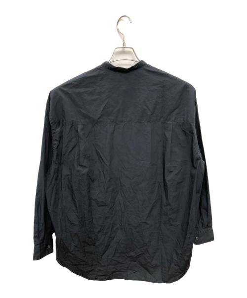 Graphpaper（グラフペーパー）Graphpaper (グラフペーパー) BROAD L/S OVERSIZED BAND COLLAR SHIRT／ブロード ロングスリーブ オーバーサイズド バンドカラーシャツ ネイビー サイズ:FREEの古着・服飾アイテム