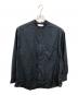 Graphpaper（グラフペーパー）の古着「BROAD L/S OVERSIZED BAND COLLAR SHIRT／ブロード ロングスリーブ オーバーサイズド バンドカラーシャツ」｜ネイビー