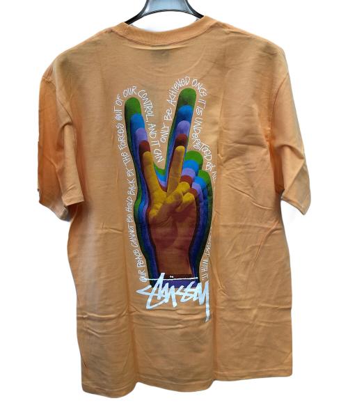 stussy（ステューシー）stussy (ステューシー) 半袖Tシャツ オレンジ サイズ:Lの古着・服飾アイテム