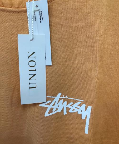 stussy（ステューシー）stussy (ステューシー) 半袖Tシャツ オレンジ サイズ:Lの古着・服飾アイテム