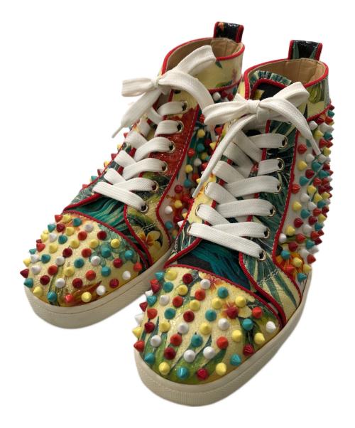 Christian Louboutin（クリスチャン・ルブタン）Christian Louboutin (クリスチャン・ルブタン) LOUIS ORLATO FLAT TOILE HAWAII／ルイ オルラート フラット トワレ ハワイ マルチカラー サイズ:37の古着・服飾アイテム