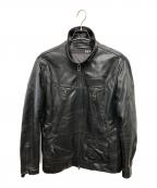 AVIREX P.D.Wアヴィレックスピーディーダブリュー）の古着「レザージャケット／LEATHER JACKET」｜ブラック