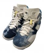 NIKEナイキ）の古着「ハイカットスニーカー」｜ブルー×ホワイト