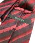 中古・古着 GUCCI (グッチ) GG柄シルクネクタイ レッド サイズ:-不明：5000円